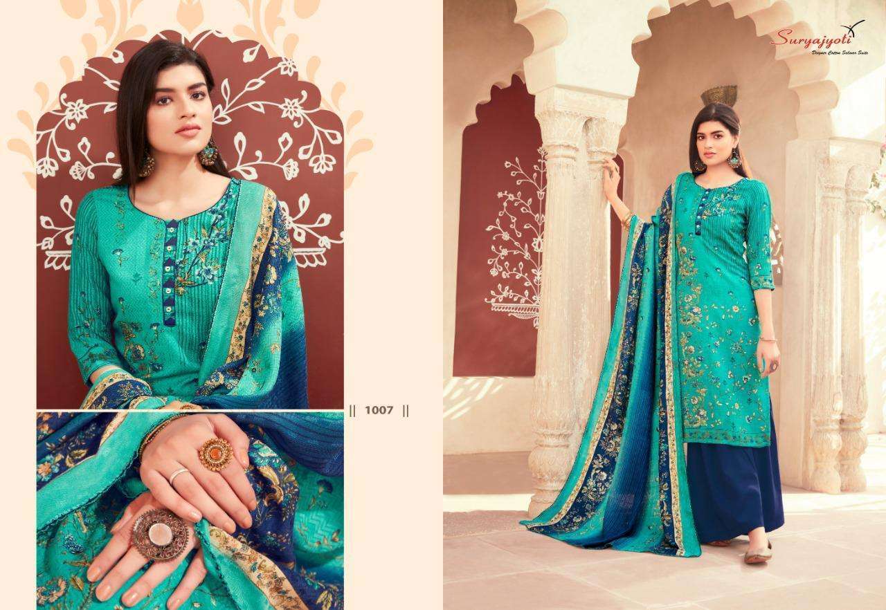 NAZIA BY SURYAJYOTI 1001 TO 1010 SERIES BEAUTIFUL STYLISH FANCY COLORFUL CASUAL WEAR & ETHNIC WEAR PASHMINA DOBBY DRESSES AT WHOLESALE PRICE
