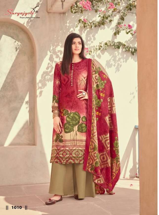 NAZIA BY SURYAJYOTI 1001 TO 1010 SERIES BEAUTIFUL STYLISH FANCY COLORFUL CASUAL WEAR & ETHNIC WEAR PASHMINA DOBBY DRESSES AT WHOLESALE PRICE