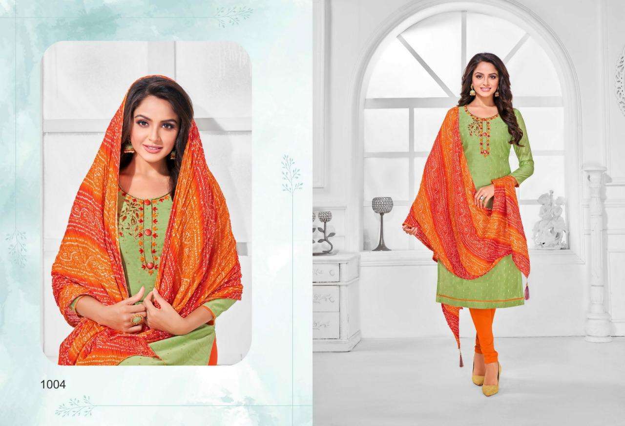BHANDEJ CRUSH BY SHAGUN LIFESTYLE 1001 TO 1012 SERIES BEAUTIFUL STYLISH FANCY COLORFUL CASUAL WEAR & ETHNIC WEAR MODAL BUTTI WITH HANDWORK DRESSES AT WHOLESALE PRICE