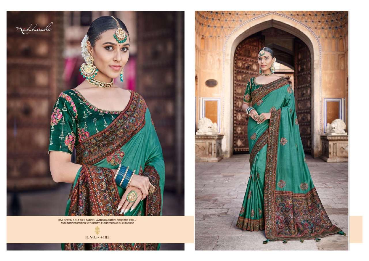 RESHAM BY NAKKASHI 4180 TO 4188 SERIES INDIAN TRADITIONAL WEAR COLLECTION BEAUTIFUL STYLISH FANCY COLORFUL PARTY WEAR & OCCASIONAL WEAR SILK SAREES AT WHOLESALE PRICE