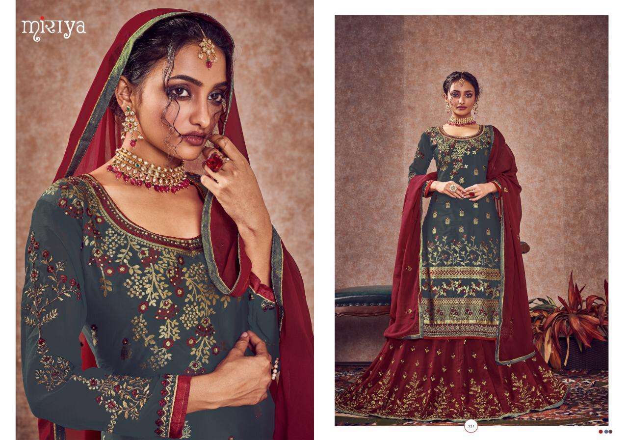 MIRAYA VOL-17 BY AARAV TRENDZ 318 TO 322 SERIES BEAUTIFUL SUITS STYLISH FANCY COLORFUL PARTY WEAR & OCCASIONAL WEAR MEENAKARI JACQUARD DRESSES AT WHOLESALE PRICE