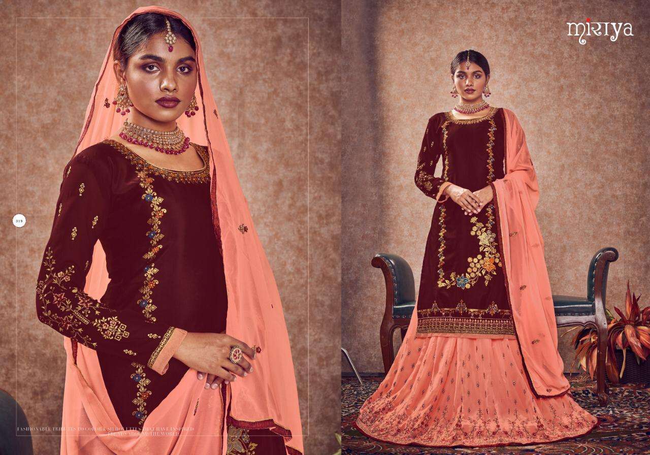 MIRAYA VOL-17 BY AARAV TRENDZ 318 TO 322 SERIES BEAUTIFUL SUITS STYLISH FANCY COLORFUL PARTY WEAR & OCCASIONAL WEAR MEENAKARI JACQUARD DRESSES AT WHOLESALE PRICE