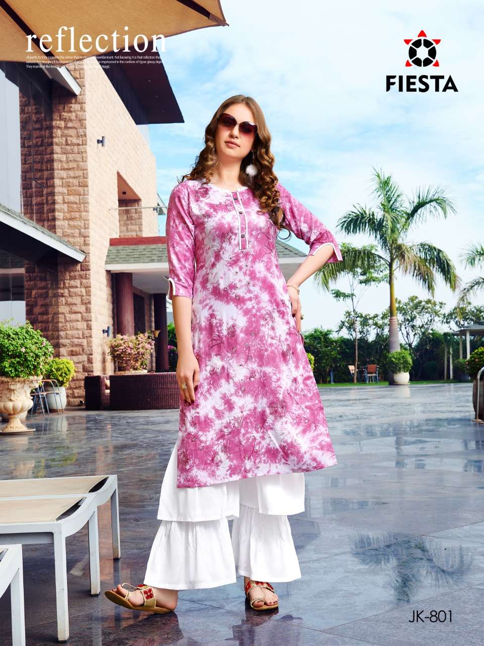 MISTEE BY FIESTA 801 TO 804 SERIES BEAUTIFUL STYLISH FANCY COLORFUL CASUAL WEAR & ETHNIC WEAR & READY TO WEAR PREMIUM RAYON PRINTED KURTIS AT WHOLESALE PRICE