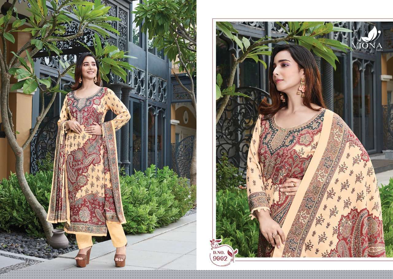AZVIYA BY VIONA 901 TO 908 SERIES BEAUTIFUL SUITS STYLISH FANCY COLORFUL PARTY WEAR & OCCASIONAL WEAR MUSLIN COTTON DIGITAL PRINTED DRESSES AT WHOLESALE PRICE