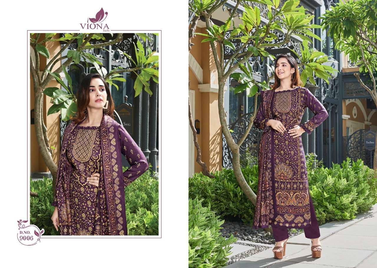AZVIYA BY VIONA 901 TO 908 SERIES BEAUTIFUL SUITS STYLISH FANCY COLORFUL PARTY WEAR & OCCASIONAL WEAR MUSLIN COTTON DIGITAL PRINTED DRESSES AT WHOLESALE PRICE