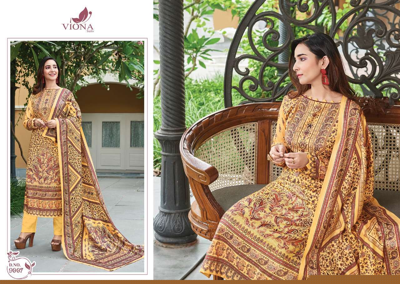 AZVIYA BY VIONA 901 TO 908 SERIES BEAUTIFUL SUITS STYLISH FANCY COLORFUL PARTY WEAR & OCCASIONAL WEAR MUSLIN COTTON DIGITAL PRINTED DRESSES AT WHOLESALE PRICE