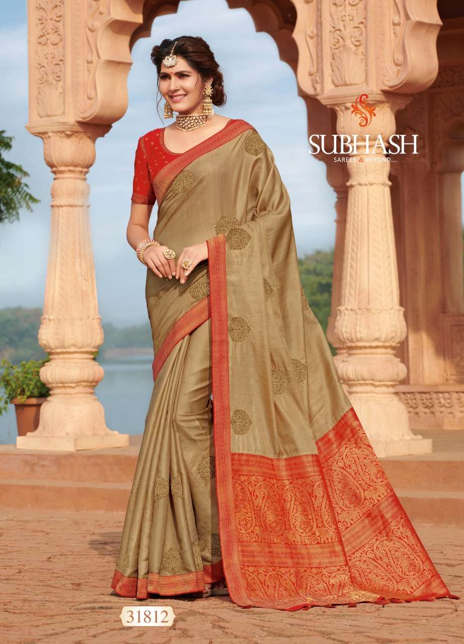 KANGAN VOL-3 BY SUBHASH SAREES 31801 TO 31815 SERIES INDIAN TRADITIONAL WEAR COLLECTION BEAUTIFUL STYLISH FANCY COLORFUL PARTY WEAR & OCCASIONAL WEAR TUSSAR SILK SAREES AT WHOLESALE PRICE