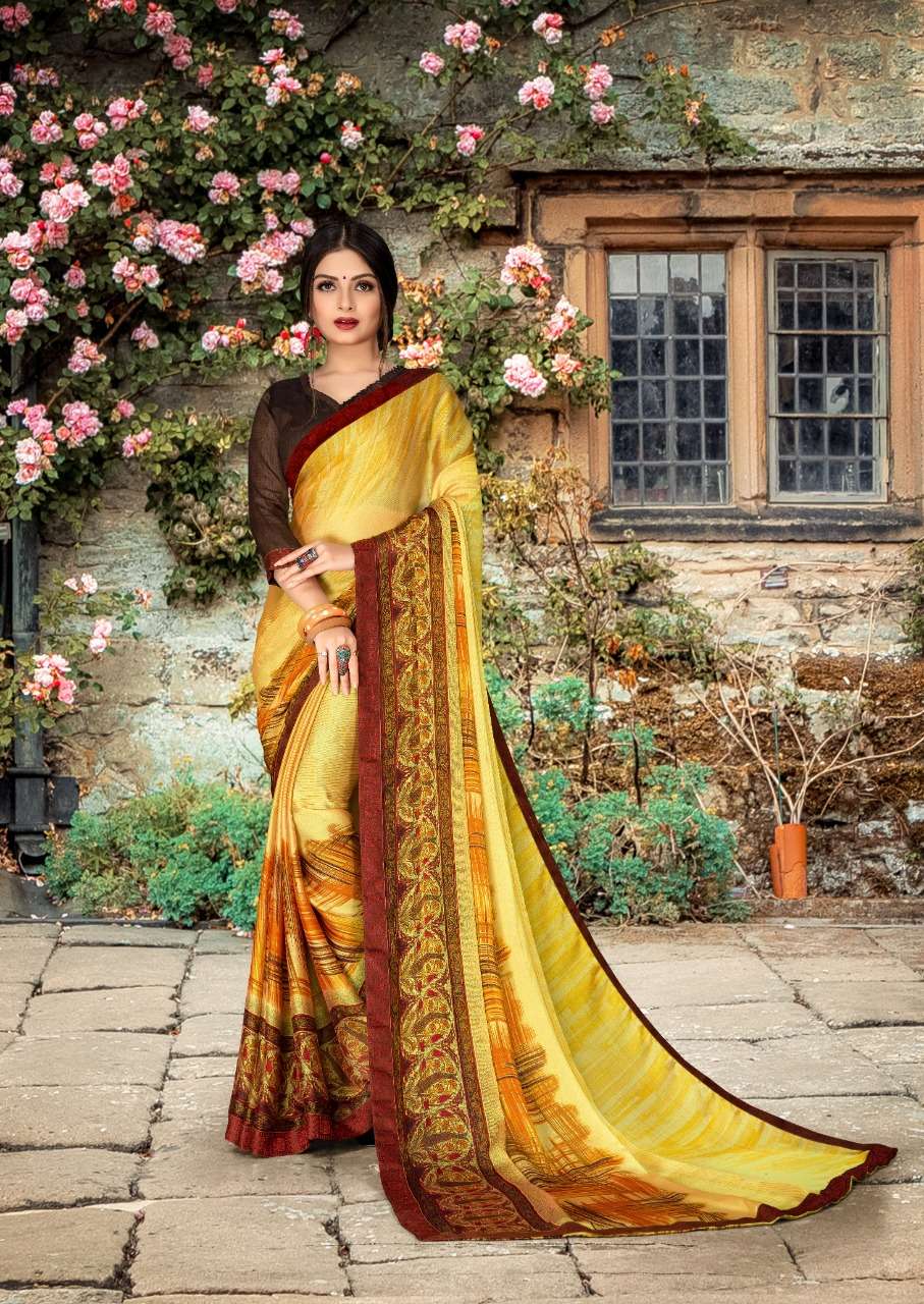 NISHKA VOL-2 BY PRIYA PARIDHI 1201 TO 1208 SERIES INDIAN TRADITIONAL WEAR COLLECTION BEAUTIFUL STYLISH FANCY COLORFUL PARTY WEAR & OCCASIONAL WEAR MOSS PRINTED SAREES AT WHOLESALE PRICE