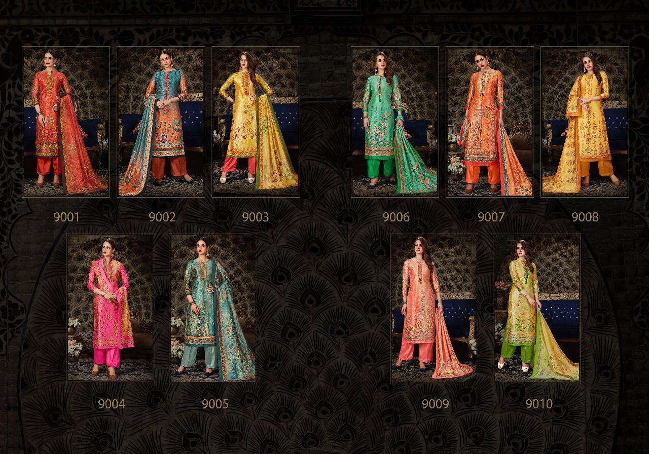 PANGHAT BY APSARA 9001 TO 9010 SERIES BEAUTIFUL STYLISH SHARARA SUITS FANCY COLORFUL CASUAL WEAR & ETHNIC WEAR & READY TO WEAR SILK DIGITAL PRINTED DRESSES AT WHOLESALE PRICE