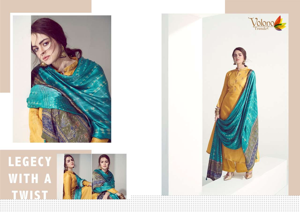 ELAN VOL-2 BY VOLONO TRENDZ 2001 TO 2007 SERIES BEAUTIFUL SUITS STYLISH FANCY COLORFUL PARTY WEAR & OCCASIONAL WEAR PURE PAHSMINA DRESSES AT WHOLESALE PRICE