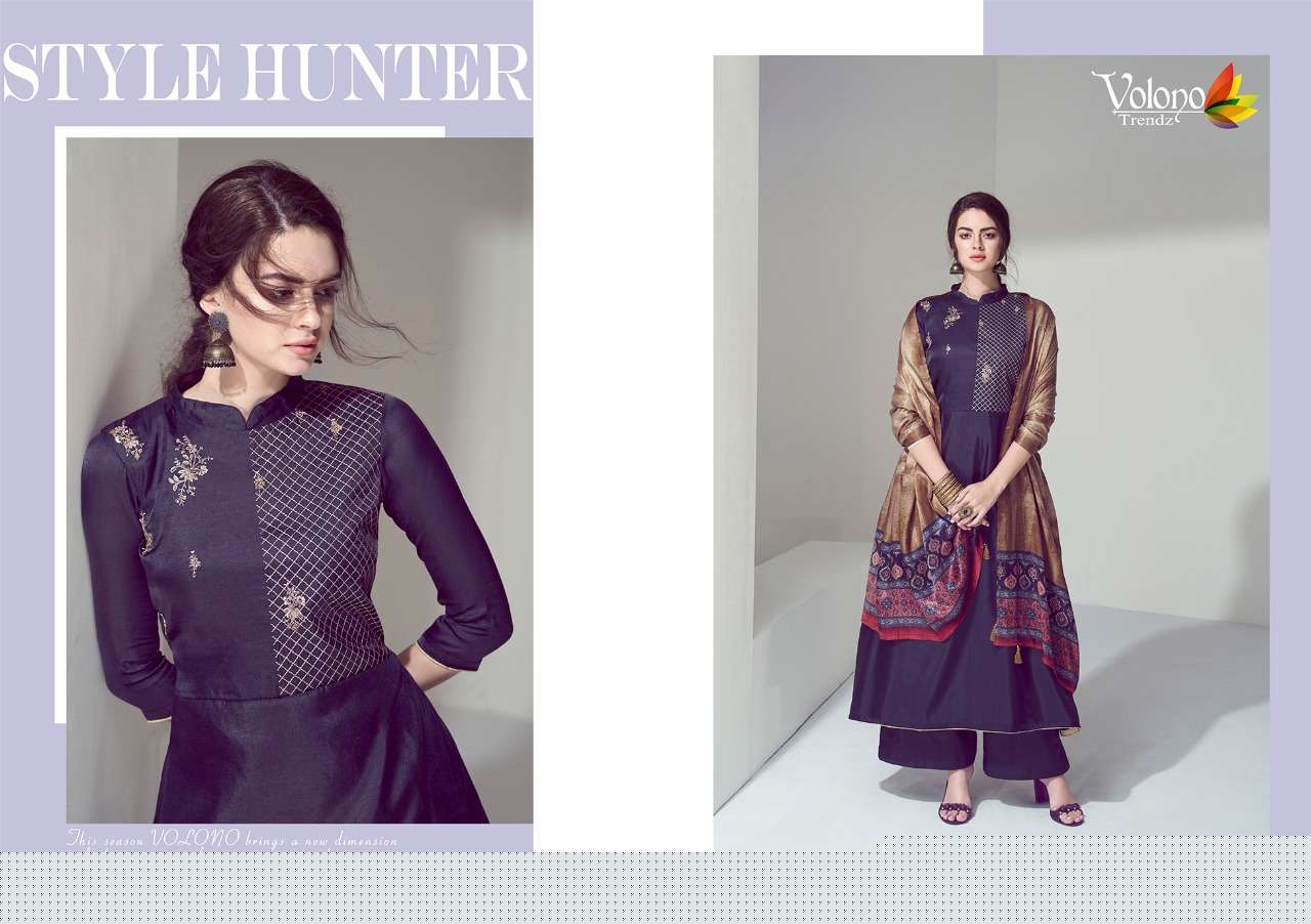 ELAN VOL-2 BY VOLONO TRENDZ 2001 TO 2007 SERIES BEAUTIFUL SUITS STYLISH FANCY COLORFUL PARTY WEAR & OCCASIONAL WEAR PURE PAHSMINA DRESSES AT WHOLESALE PRICE