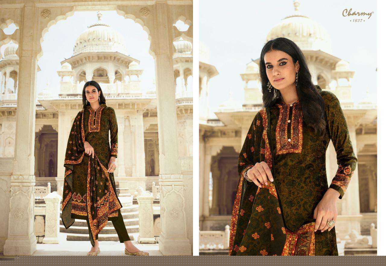 VELVET VOL-2 BY MEERA TRENDZ 1821 TO 1828 SERIES BEAUTIFUL SUITS STYLISH FANCY COLORFUL PARTY WEAR & OCCASIONAL WEAR VELVET DIGITAL PRINTED DRESSES AT WHOLESALE PRICE