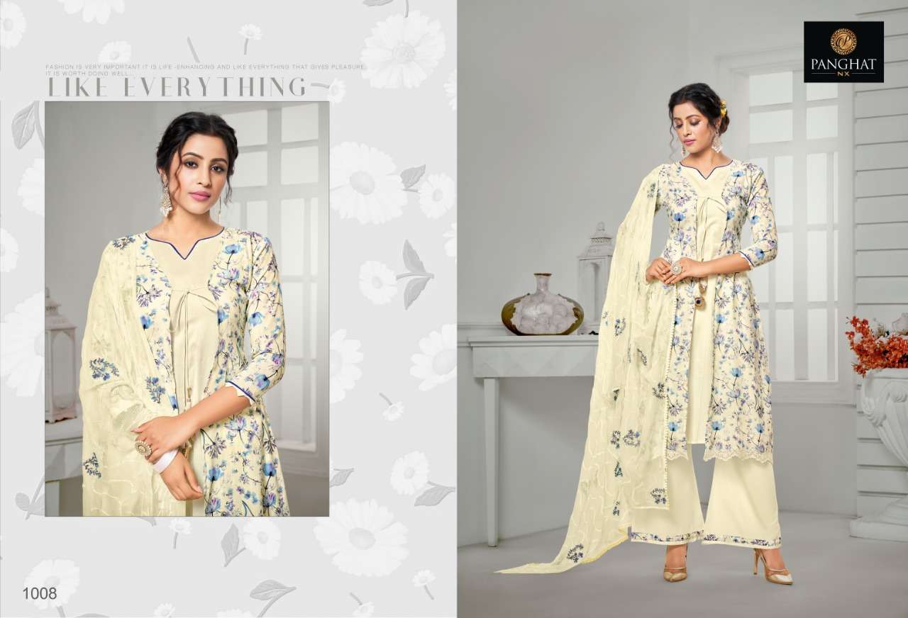 NAZAKAT BY PANGHAT NX 1008 TO 1014 SERIES BEAUTIFUL SUITS STYLISH FANCY COLORFUL PARTY WEAR & OCCASIONAL WEAR PURE JAM COTTON PRINTED DRESSES AT WHOLESALE PRICE