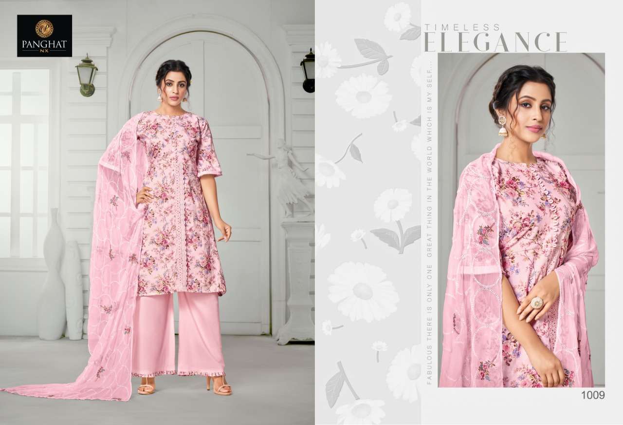 NAZAKAT BY PANGHAT NX 1008 TO 1014 SERIES BEAUTIFUL SUITS STYLISH FANCY COLORFUL PARTY WEAR & OCCASIONAL WEAR PURE JAM COTTON PRINTED DRESSES AT WHOLESALE PRICE