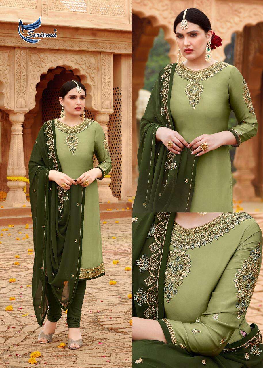 SHAHNAZ BY SPARROW 1008 TO 1011 SERIES BEAUTIFUL SUITS COLORFUL STYLISH FANCY CASUAL WEAR & ETHNIC WEAR SATIN GEORGETTE WITH EMBROIDERY DRESSES AT WHOLESALE PRICE
