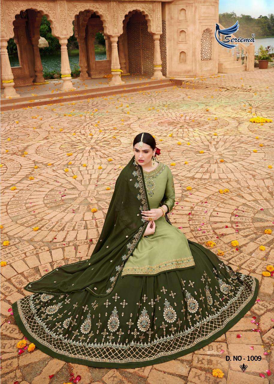 SHAHNAZ BY SPARROW 1008 TO 1011 SERIES BEAUTIFUL SUITS COLORFUL STYLISH FANCY CASUAL WEAR & ETHNIC WEAR SATIN GEORGETTE WITH EMBROIDERY DRESSES AT WHOLESALE PRICE