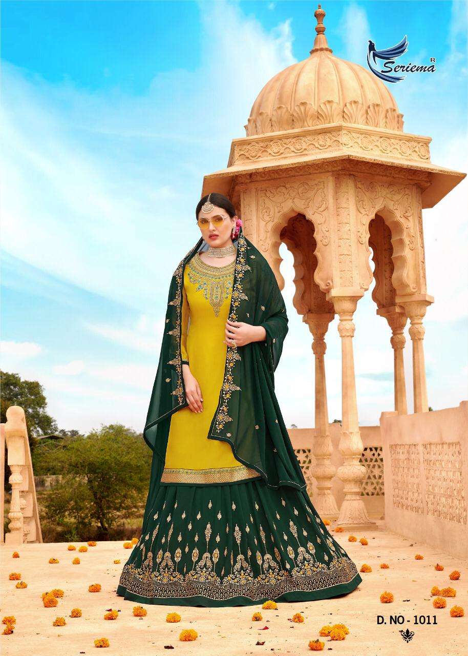 SHAHNAZ BY SPARROW 1008 TO 1011 SERIES BEAUTIFUL SUITS COLORFUL STYLISH FANCY CASUAL WEAR & ETHNIC WEAR SATIN GEORGETTE WITH EMBROIDERY DRESSES AT WHOLESALE PRICE