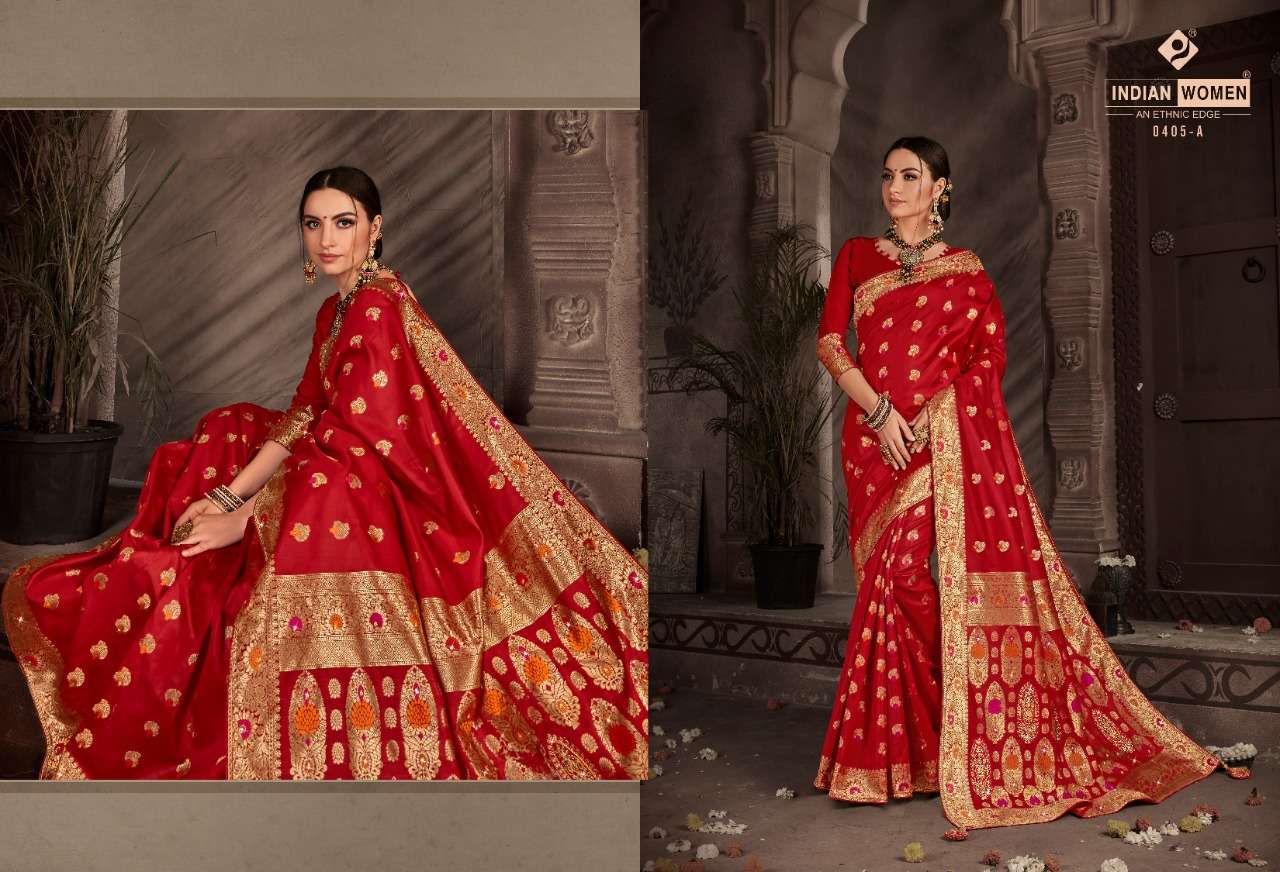 INDRAPRASTHA BY INDIAN WOMEN INDIAN TRADITIONAL WEAR COLLECTION BEAUTIFUL STYLISH FANCY COLORFUL PARTY WEAR & OCCASIONAL WEAR TWO TONE SILK SAREES AT WHOLESALE PRICE