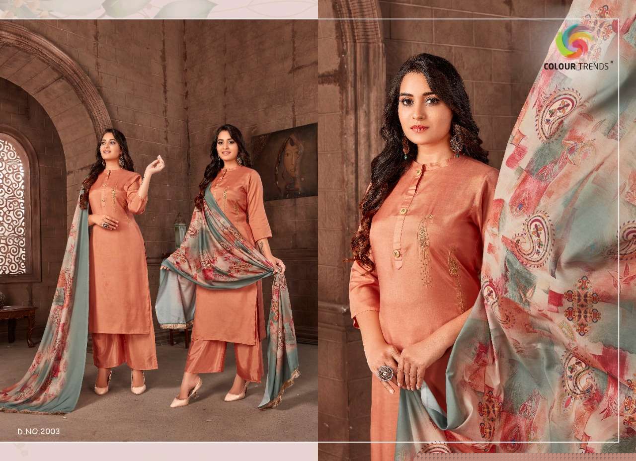 BANDHAN VOL-2 BY COLOUR TRENDZ 2001 TO 2004 SERIES BEAUTIFUL SUITS STYLISH FANCY COLORFUL CASUAL WEAR & ETHNIC WEAR FANCY PRINTED DRESSES AT WHOLESALE PRICE