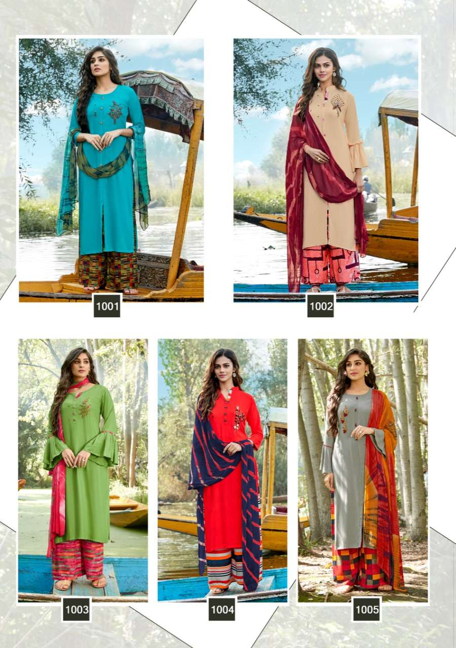 SHIPRA BY PARRA STUDIO 1001 TO 1009 SERIES BEAUTIFUL SUITS STYLISH FANCY COLORFUL CASUAL WEAR & ETHNIC WEAR RAYON SLUB 14KG PRINTED DRESSES AT WHOLESALE PRICE