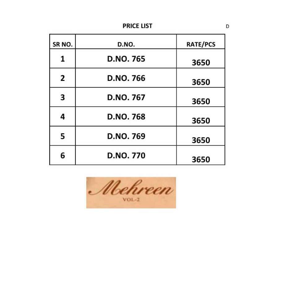 MEHREEN VOL-2 BY ALOUKIK 765 TO 770 SERIES INDIAN TRADITIONAL WEAR COLLECTION BEAUTIFUL STYLISH FANCY COLORFUL PARTY WEAR & OCCASIONAL WEAR FANCY SAREES AT WHOLESALE PRICE