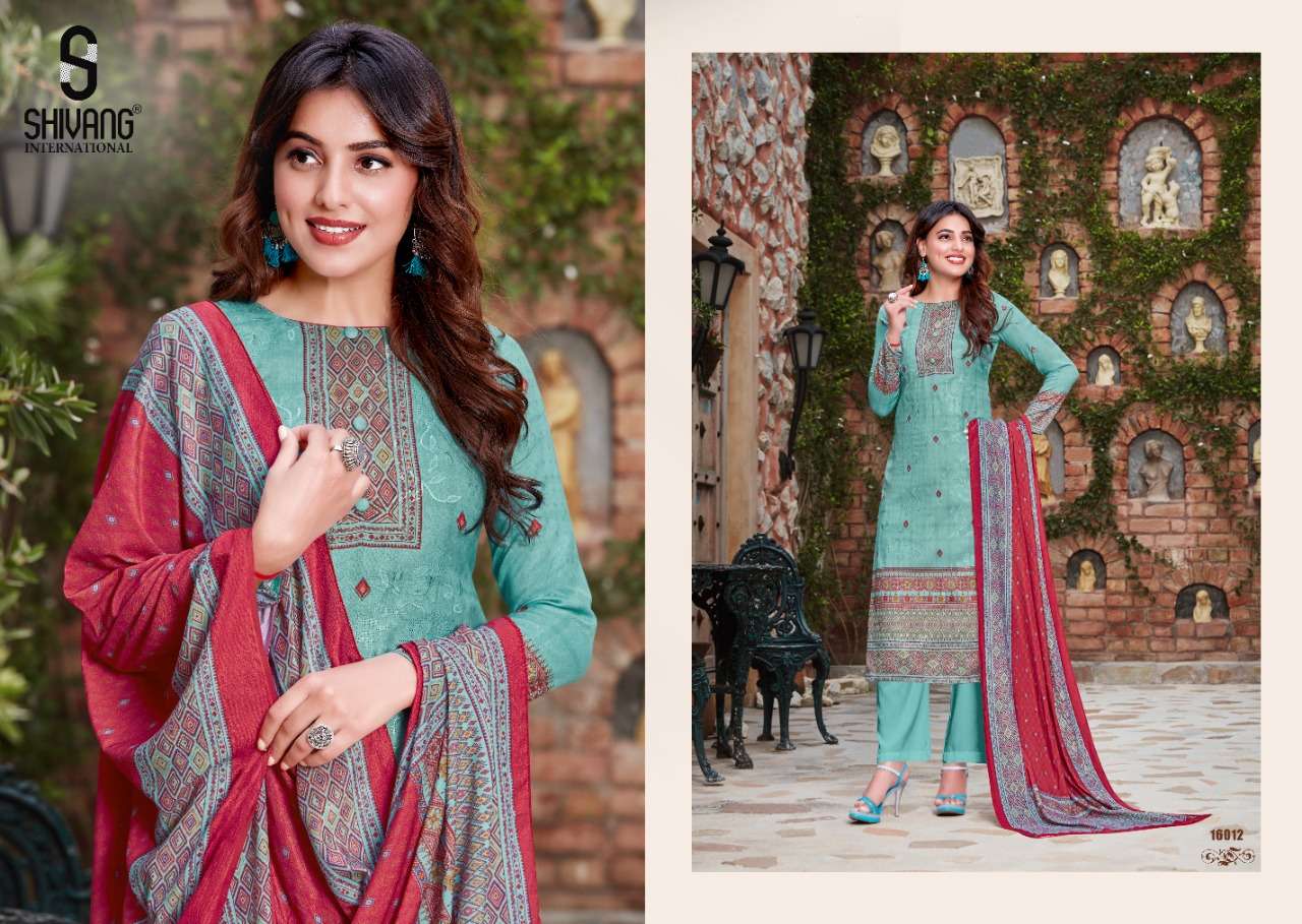 NIKHAAR VOL-6 BY SHIVANG INTERNATIONAL 16011 TO 16016 SERIES BEAUTIFUL SUITS STYLISH FANCY COLORFUL CASUAL WEAR & ETHNIC WEAR PASHMINA DIGITAL PRINTED WITH EMBROIDERY DRESSES AT WHOLESALE PRICE