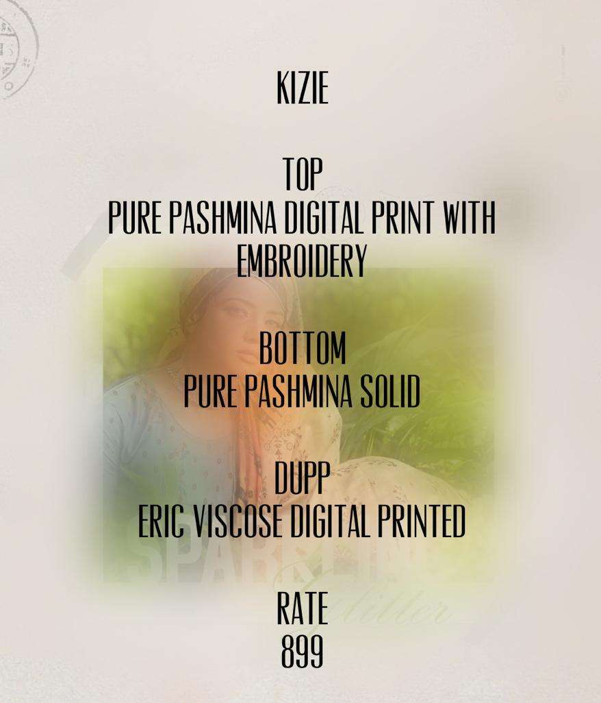 KIZIE BY EKATRA 1001 TO 1007 SERIES BEAUTIFUL SUITS STYLISH FANCY COLORFUL CASUAL WEAR & ETHNIC WEAR PURE PASHMINA PRINTED WITH EMBROIDERY DRESSES AT WHOLESALE PRICE
