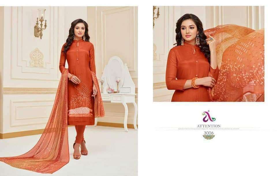 ANGROOP SALE COLLECTION BY ANGROOP PLUS BEAUTIFUL SUITS STYLISH FANCY COLORFUL CASUAL WEAR & ETHNIC WEAR CHANDERI WITH EMBROIDERY DRESSES AT WHOLESALE PRICE