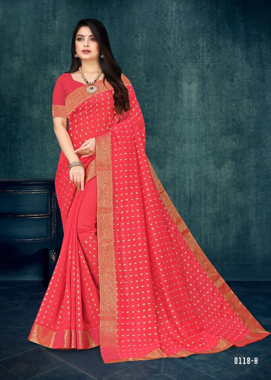 RABDI JALEBI BY INDIAN WOMEN 0118-A TO 0118-H SERIES INDIAN TRADITIONAL WEAR COLLECTION BEAUTIFUL STYLISH FANCY COLORFUL PARTY WEAR & OCCASIONAL WEAR DYED SILK SAREES AT WHOLESALE PRICE
