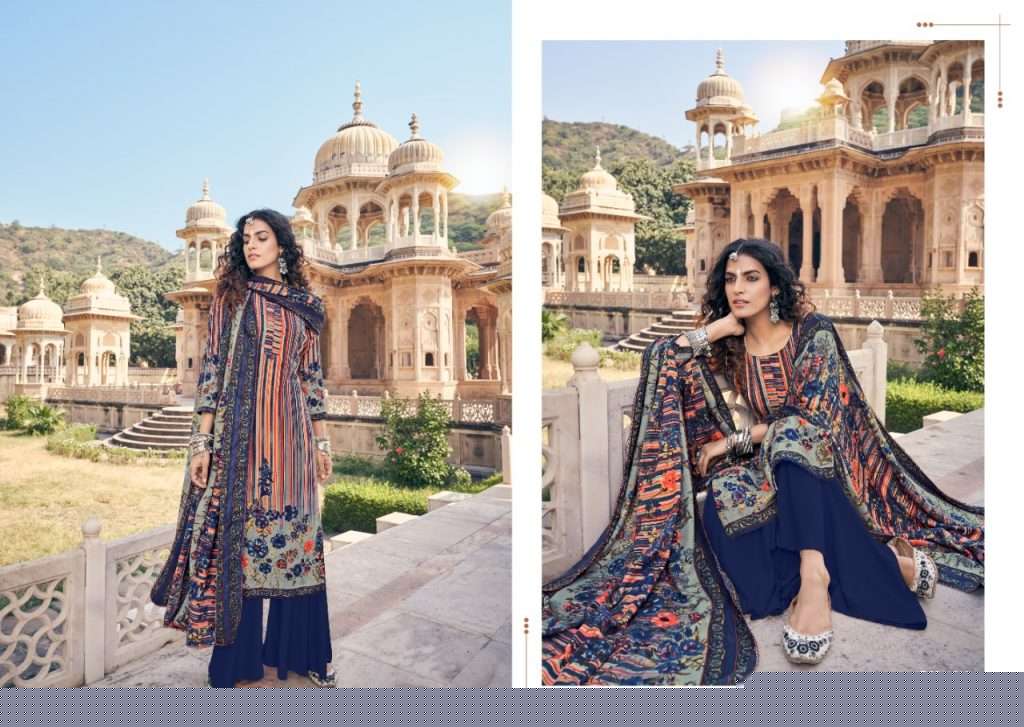 TAJ BY SUMYRA 1001 TO 1010 SERIES BEAUTIFUL STYLISH SHARARA SUITS FANCY COLORFUL CASUAL WEAR & ETHNIC WEAR & READY TO WEAR PASHMINA PRINTED DRESSES AT WHOLESALE PRICE