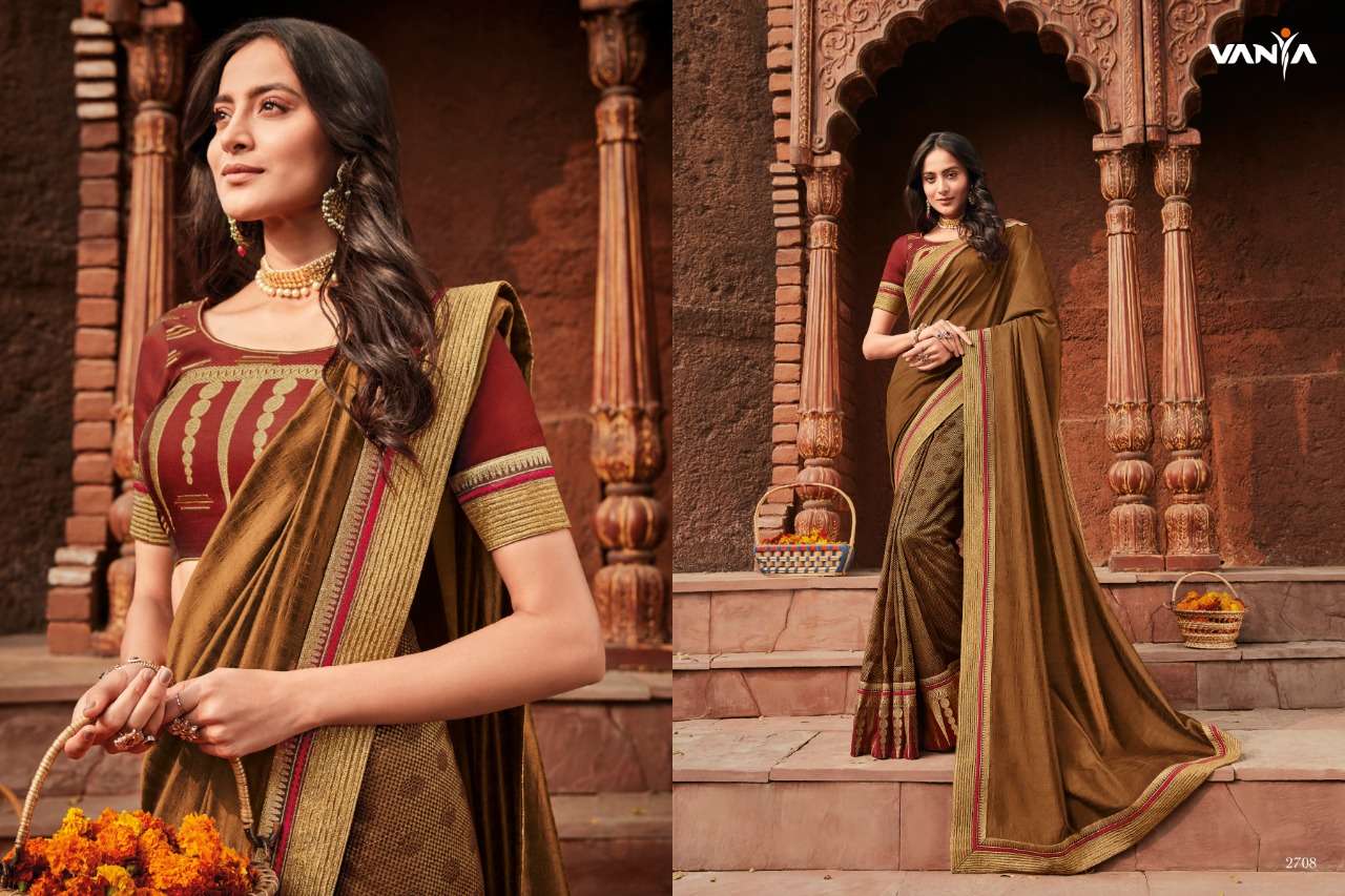 VANYA VOL-17 BY VANYA 2701 TO 2716 SERIES INDIAN TRADITIONAL WEAR COLLECTION BEAUTIFUL STYLISH FANCY COLORFUL PARTY WEAR & OCCASIONAL WEAR FANCY SAREES AT WHOLESALE PRICE