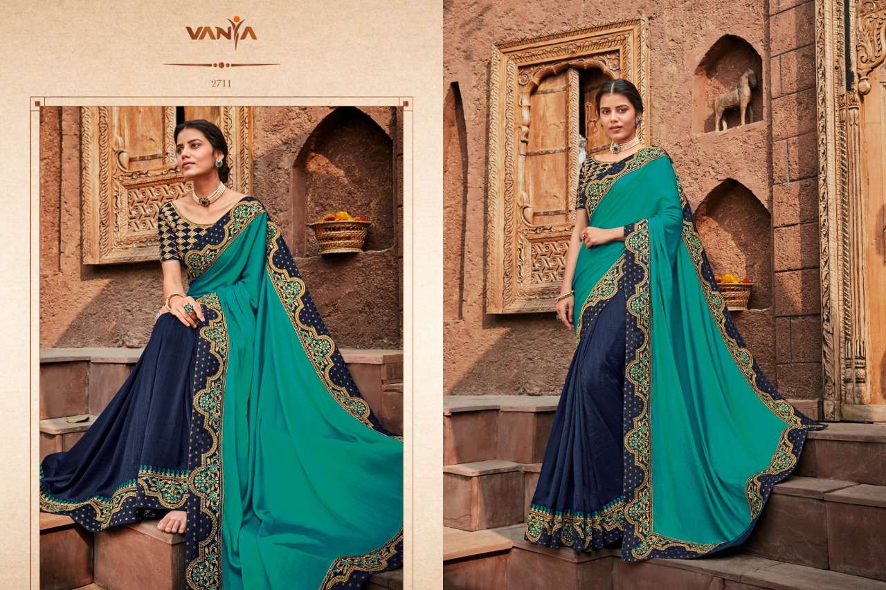 VANYA VOL-17 BY VANYA 2701 TO 2716 SERIES INDIAN TRADITIONAL WEAR COLLECTION BEAUTIFUL STYLISH FANCY COLORFUL PARTY WEAR & OCCASIONAL WEAR FANCY SAREES AT WHOLESALE PRICE