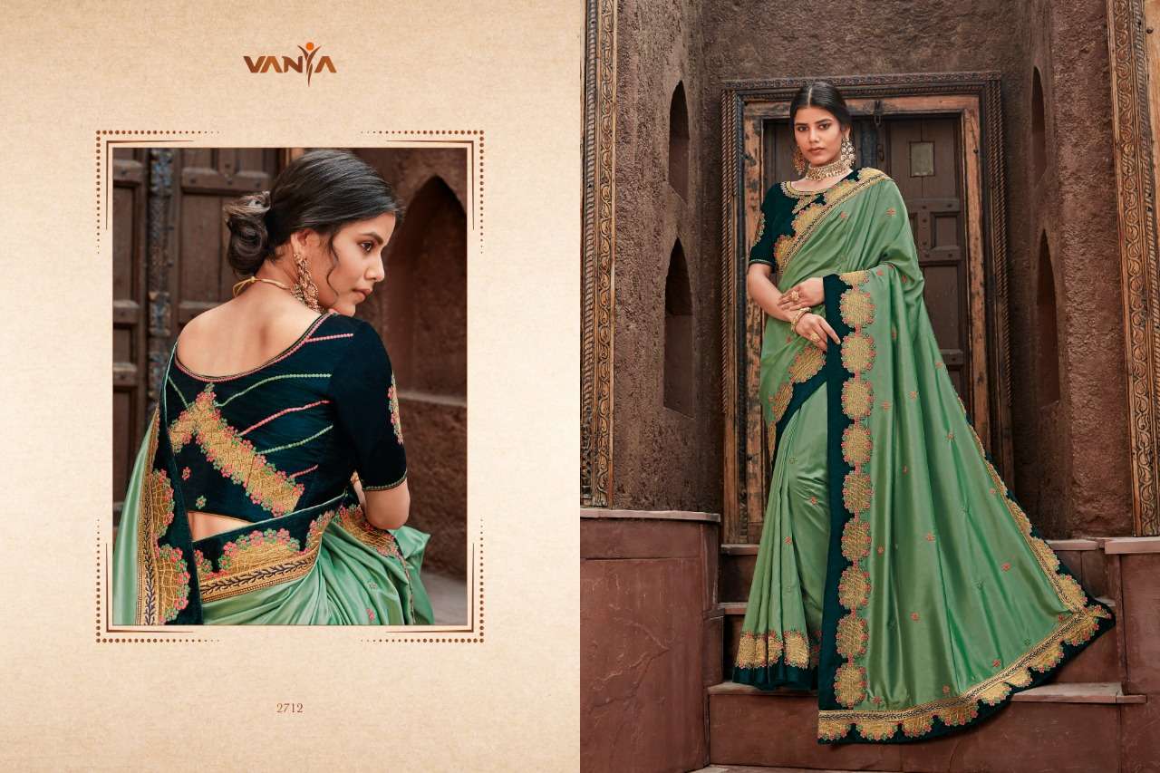 VANYA VOL-17 BY VANYA 2701 TO 2716 SERIES INDIAN TRADITIONAL WEAR COLLECTION BEAUTIFUL STYLISH FANCY COLORFUL PARTY WEAR & OCCASIONAL WEAR FANCY SAREES AT WHOLESALE PRICE