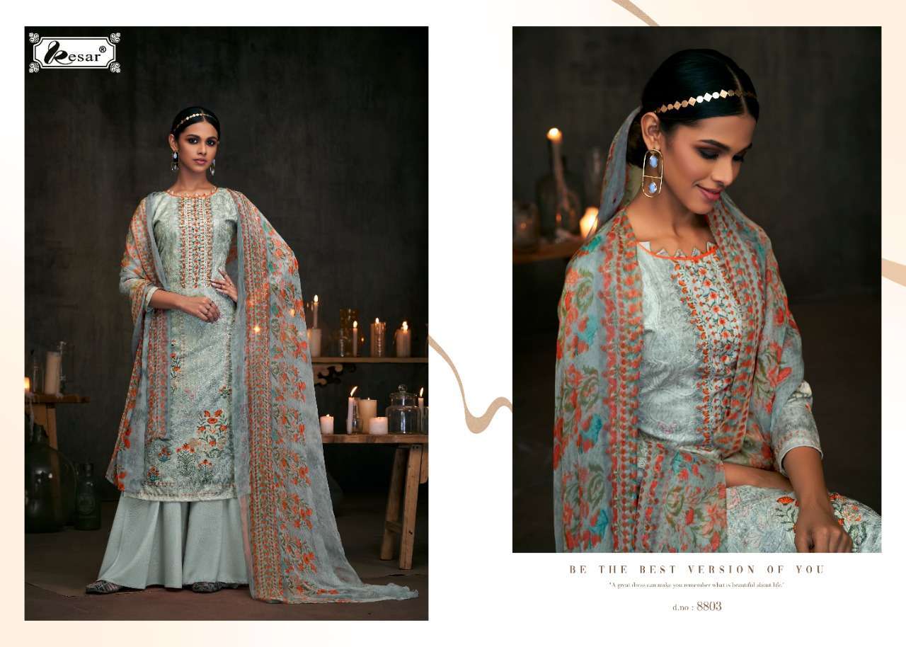 IRINA BY KESAR 8801 TO 8806 SERIES PAKISTANI SUITS BEAUTIFUL FANCY COLORFUL STYLISH PARTY WEAR & OCCASIONAL WEAR PASHMINA DIGITAL PRINTED WITH AARI WORK DRESSES AT WHOLESALE PRICE