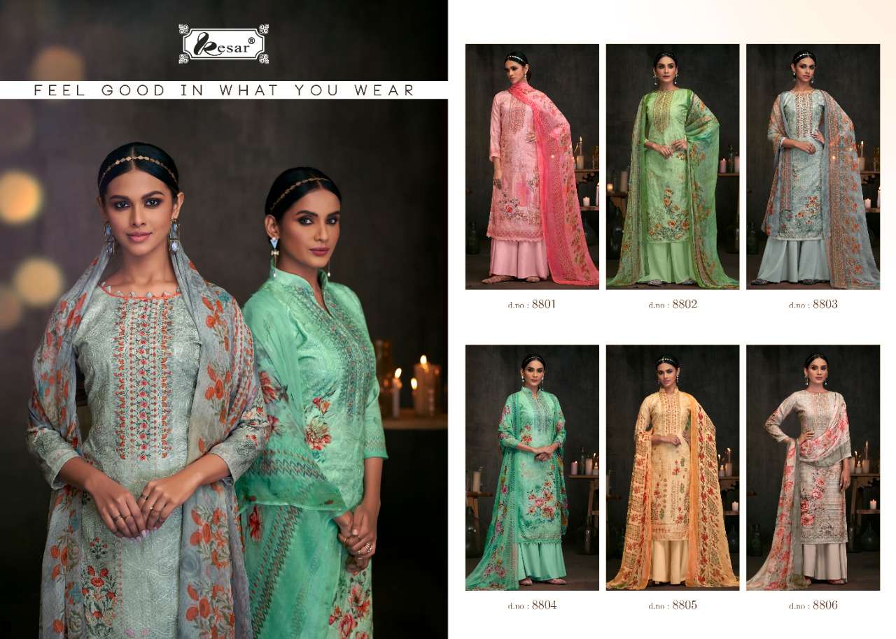 IRINA BY KESAR 8801 TO 8806 SERIES PAKISTANI SUITS BEAUTIFUL FANCY COLORFUL STYLISH PARTY WEAR & OCCASIONAL WEAR PASHMINA DIGITAL PRINTED WITH AARI WORK DRESSES AT WHOLESALE PRICE
