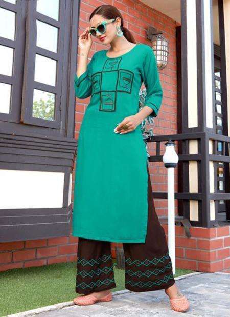 JALWA BY FVD 101 TO 108 SERIES BEAUTIFUL STYLISH FANCY COLORFUL CASUAL WEAR & ETHNIC WEAR RAYON WITH EMBROIDERED KURTIS WITH BOTTOM AT WHOLESALE PRICE