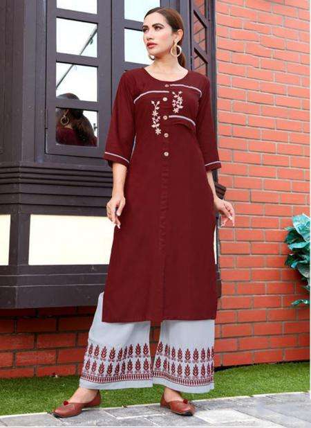 JALWA BY FVD 101 TO 108 SERIES BEAUTIFUL STYLISH FANCY COLORFUL CASUAL WEAR & ETHNIC WEAR RAYON WITH EMBROIDERED KURTIS WITH BOTTOM AT WHOLESALE PRICE
