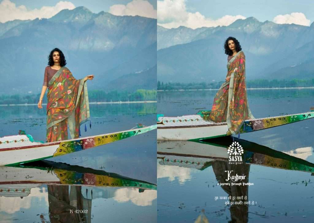 PALKHI VOL-6 BY SASYA DESIGNER 42001 TO 42010 SERIES INDIAN TRADITIONAL WEAR COLLECTION BEAUTIFUL STYLISH FANCY COLORFUL PARTY WEAR & OCCASIONAL WEAR PURE LINEN SAREES AT WHOLESALE PRICE