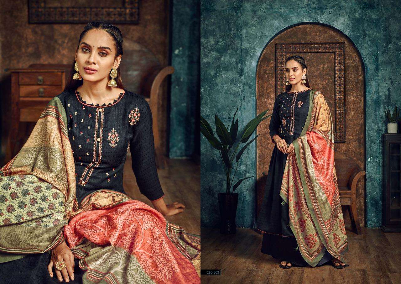 YASMIN VOL-2 BY SARGAM PRINT 210-001 TO 210-006 SERIES DESIGNER SUITS COLLECTION BEAUTIFUL STYLISH FANCY COLORFUL PARTY WEAR & OCCASIONAL WEAR PURE PASHMINA PRINTED DRESSES AT WHOLESALE PRICE