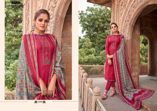 PATOLA BY SHAHNAZ ARTS 5001 TO 5008 SERIES DESIGNER SUITS COLLECTION BEAUTIFUL STYLISH FANCY COLORFUL PARTY WEAR & OCCASIONAL WEAR HEAVY PASHMINA PRINTED WITH EMBROIDERED DRESSES AT WHOLESALE PRICE