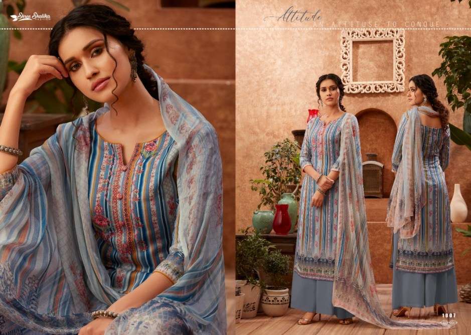KHWAB BY SHALIKA FASHION 1001 TO 1008 SERIES BEAUTIFUL PAKISTANI SUITS COLORFUL STYLISH FANCY CASUAL WEAR & ETHNIC WEAR PURE JAM SATIN WITH EMBROIDERY DRESSES AT WHOLESALE PRICE