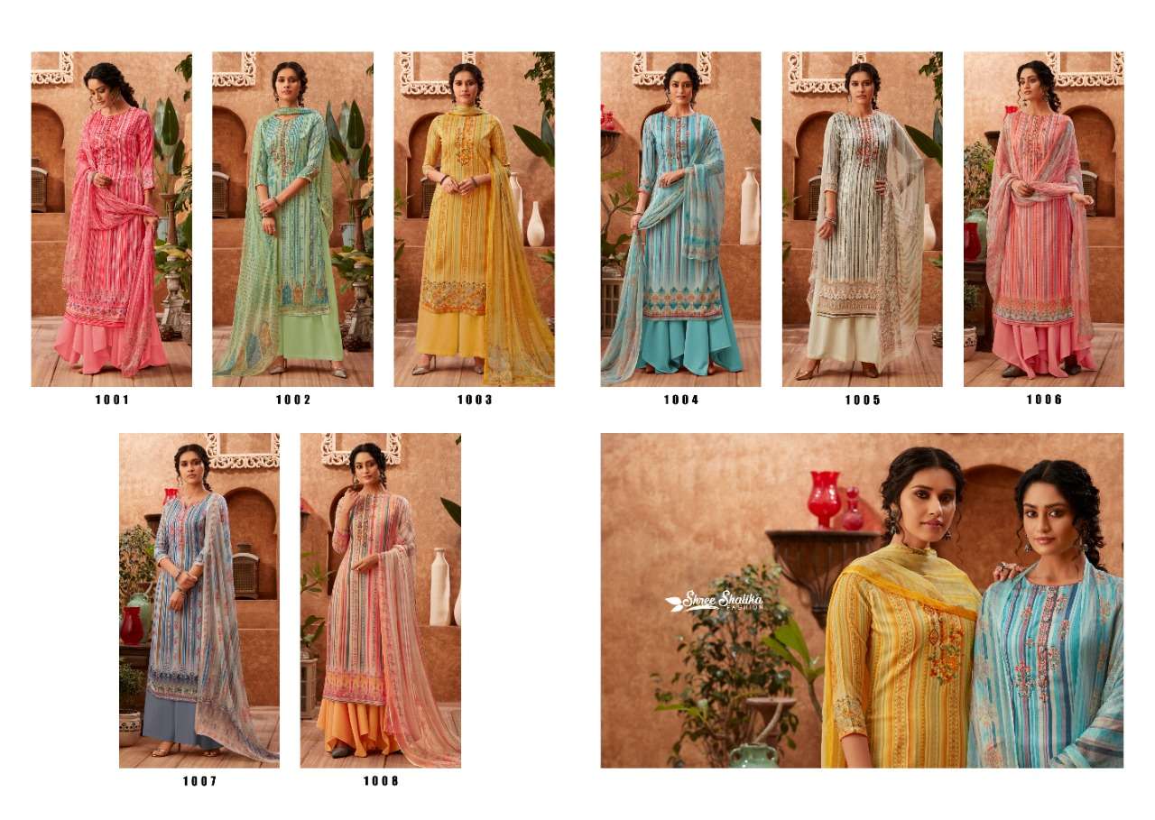 KHWAB BY SHALIKA FASHION 1001 TO 1008 SERIES BEAUTIFUL PAKISTANI SUITS COLORFUL STYLISH FANCY CASUAL WEAR & ETHNIC WEAR PURE JAM SATIN WITH EMBROIDERY DRESSES AT WHOLESALE PRICE