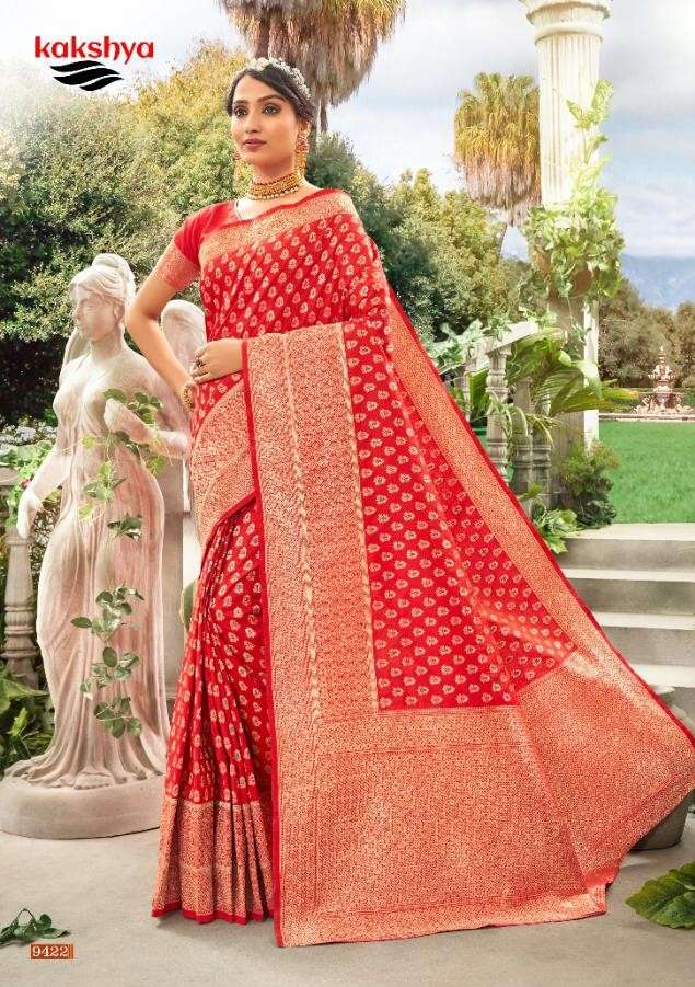 SENORITA BY KAKSHYA 9419 TO 9422 SERIES INDIAN TRADITIONAL WEAR COLLECTION BEAUTIFUL STYLISH FANCY COLORFUL PARTY WEAR & OCCASIONAL WEAR SILK SAREES AT WHOLESALE PRICE
