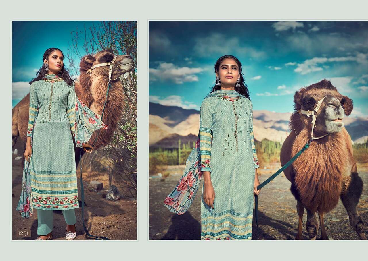 REEL BY LAXMIMAYA SILK MILLS 1246 TO 1255 SERIES BEAUTIFUL COLORFUL STYLISH FANCY CASUAL WEAR & ETHNIC WEAR & READY TO WEAR PURE TWILL PASHMINA DIGITAL PRINTED DRESSES AT WHOLESALE PRICE