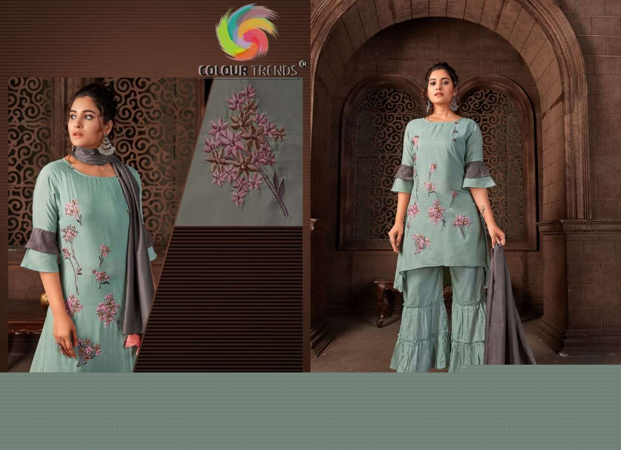 OOTD BY COLOUR TRENDZ 1001 TO 1004 SERIES BEAUTIFUL COLORFUL STYLISH PRETTY PARTY WEAR CASUAL WEAR OCCASIONAL WEAR PC COTTON PRINTED DRESSES AT WHOLESALE PRICE