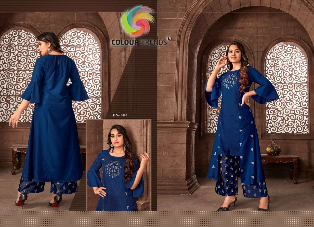 OOTD BY COLOUR TRENDZ 1001 TO 1004 SERIES BEAUTIFUL COLORFUL STYLISH PRETTY PARTY WEAR CASUAL WEAR OCCASIONAL WEAR PC COTTON PRINTED DRESSES AT WHOLESALE PRICE