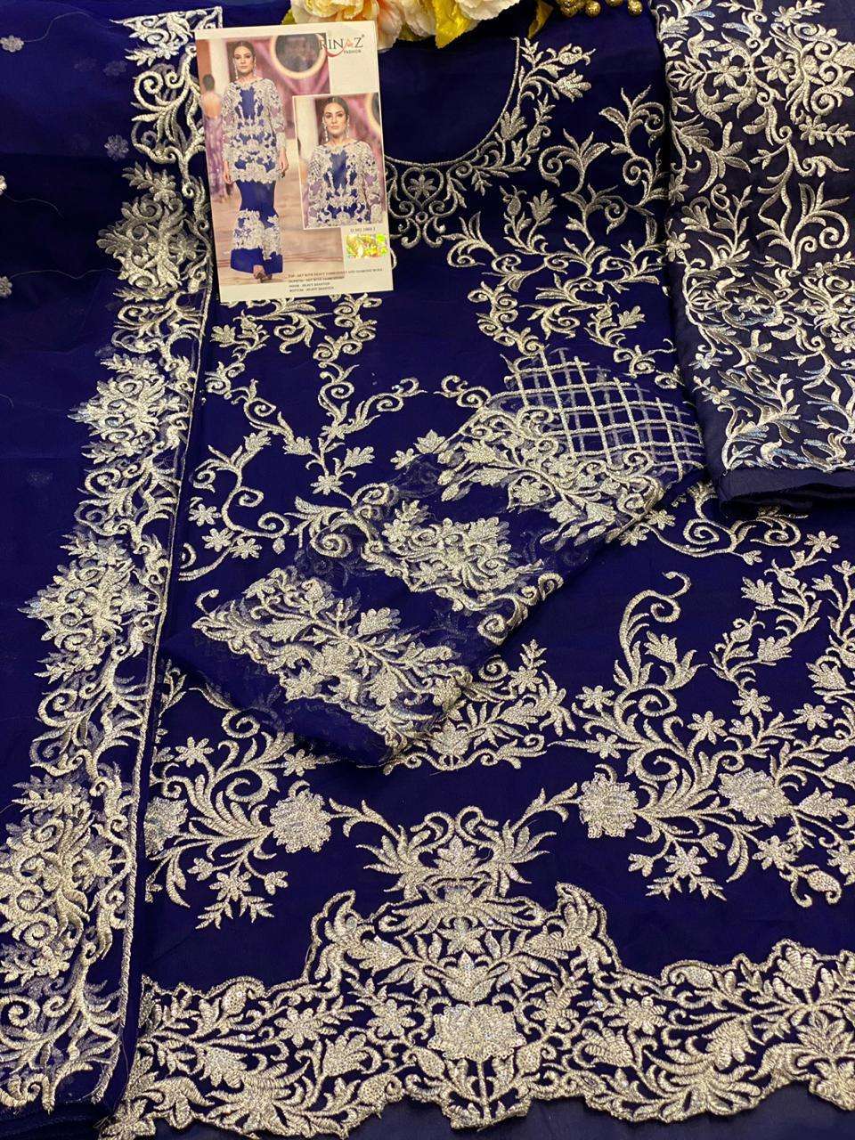 RINAZ SALE COLLECTION BY RINAZ FASHION Z BEAUTIFUL PAKISTANI SUITS COLORFUL STYLISH FANCY CASUAL WEAR & ETHNIC WEAR GEORGETTE/NET EMBROIDERY DRESSES AT WHOLESALE PRICE