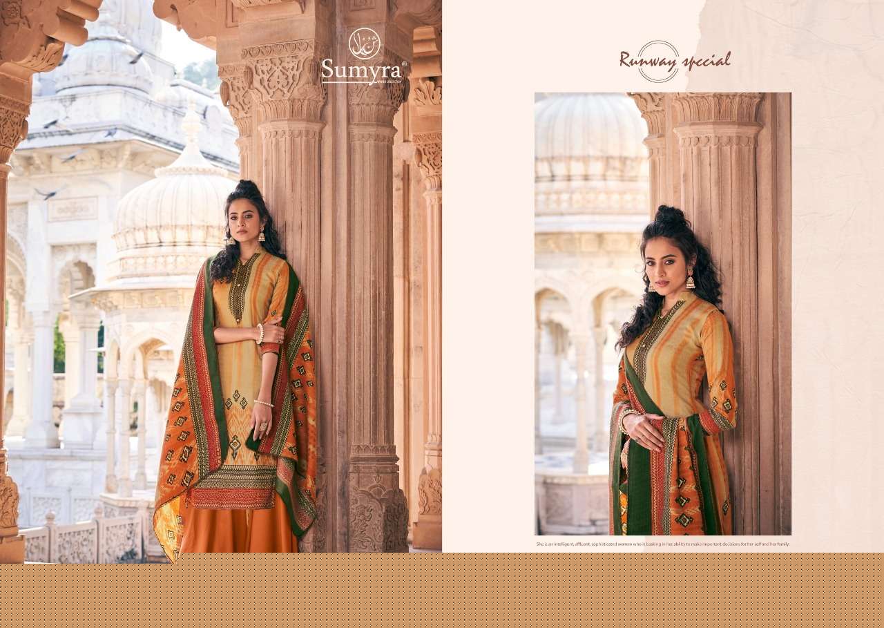 ANAYA BY SUMYRA FASHION 7001 TO 7008 SERIES DESIGNER COLLECTION SUITS BEAUTIFUL STYLISH FANCY COLORFUL PARTY WEAR & OCCASIONAL WEAR PURE PASHMINA DIGITAL PRINTED DRESSES AT WHOLESALE PRICE