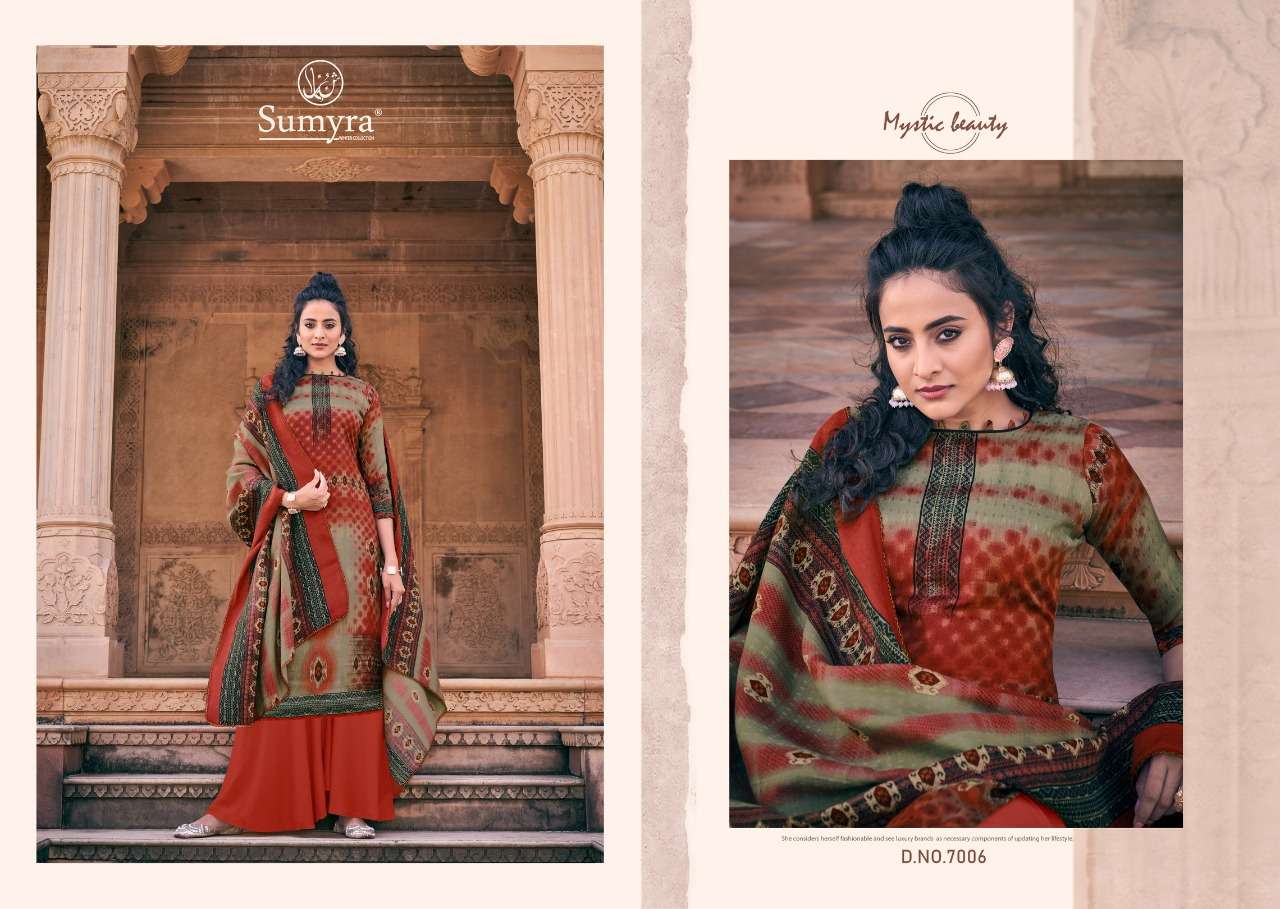 ANAYA BY SUMYRA FASHION 7001 TO 7008 SERIES DESIGNER COLLECTION SUITS BEAUTIFUL STYLISH FANCY COLORFUL PARTY WEAR & OCCASIONAL WEAR PURE PASHMINA DIGITAL PRINTED DRESSES AT WHOLESALE PRICE