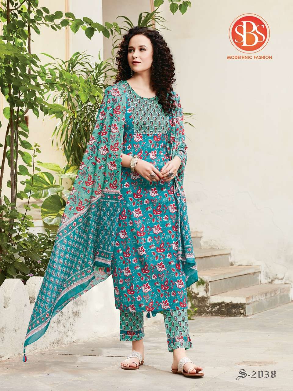 BLOSSOM BY SBS 2031 TO 2038 SERIES DESIGNER SUITS COLLECTION BEAUTIFUL STYLISH COLORFUL FANCY PARTY WEAR & OCCASIONAL WEAR COTTON DRESSES AT WHOLESALE PRICE